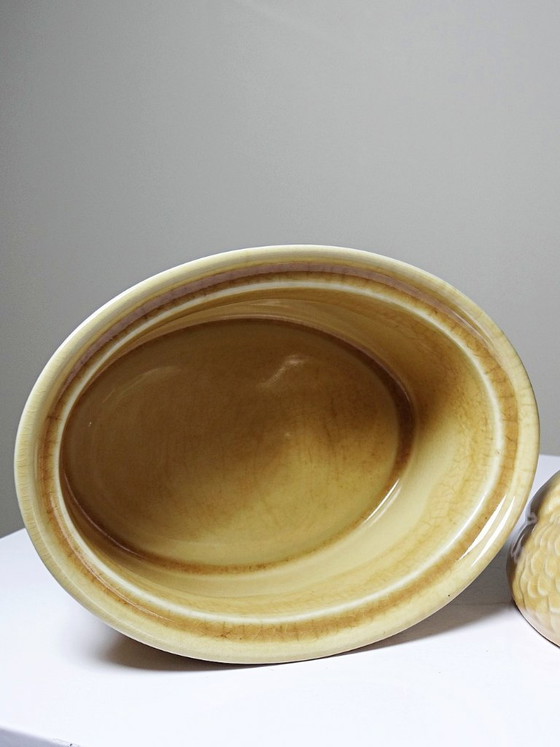 Image 1 of Small vintage GEO terrine from the 1950s-60s, beige earthenware duck