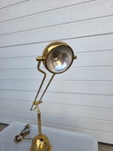 Lampada vintage anni '70 Wortmann & Felt, Space Age, ottone, oro