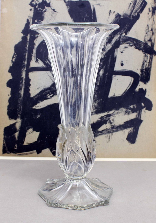 Vase Art Deco en Verre