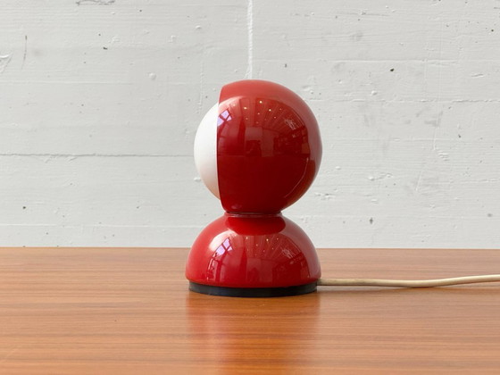 Image 1 of Eclisse red table lamp by Vico Magistretti for Artemide, Italy, 1960s