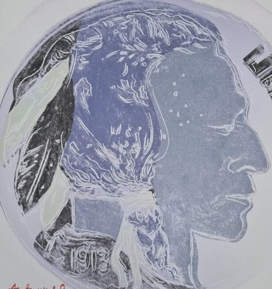 Image 1 of D'après Andy Warhol, Indian Testa, années 1980, lithographie