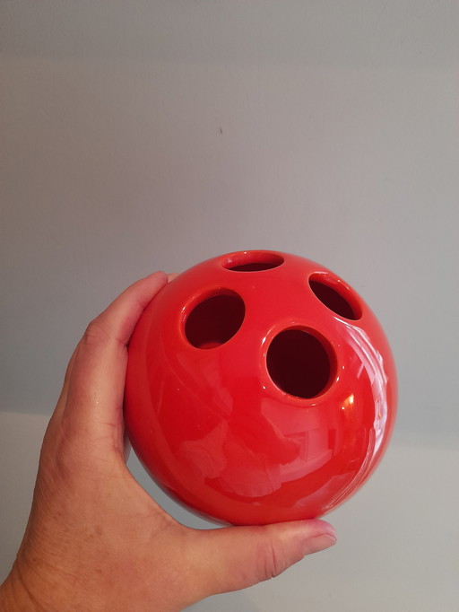 Italian design ceramic flower spike vase