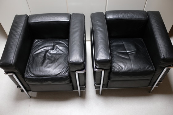 Image 1 of 2x Cassina LC2 Le Corbusier