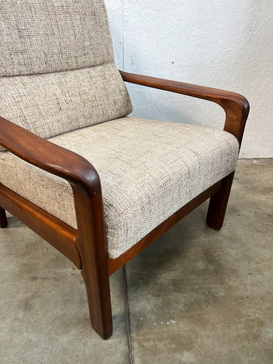 Image 1 of Vintage Teakhouten Scandinavische Fauteuil, 1960's