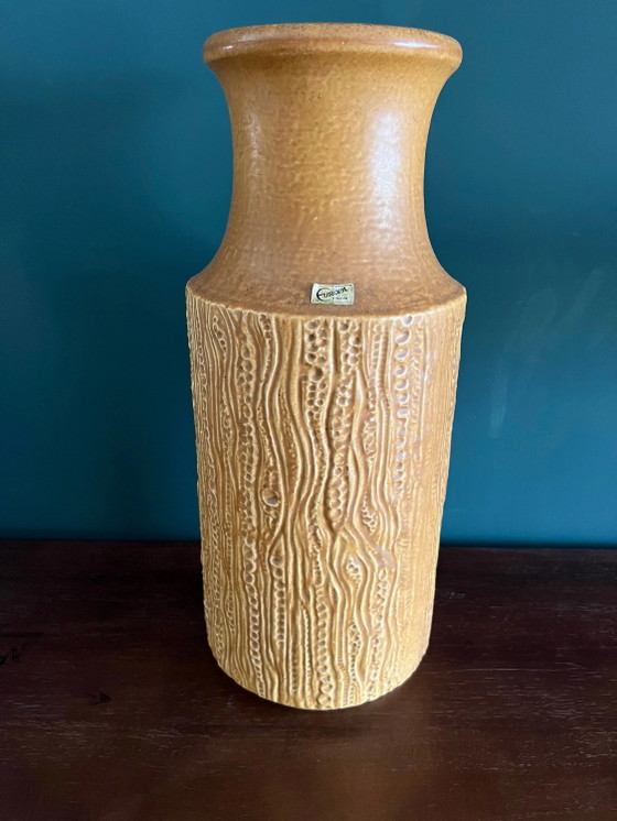Rare! Carsten Tönnieshof Vase 7651-80, Perfect Condition, Made , Brown Mid-Century Floor Vase, Handmade (photo 3 of 9)