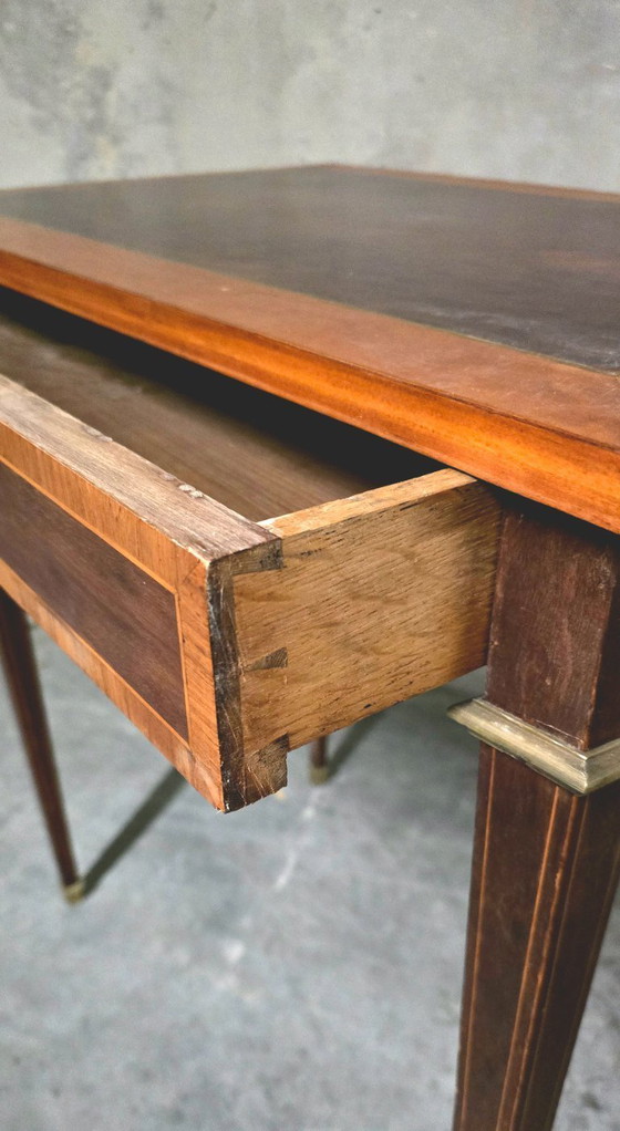 Image 1 of Small Louis XVI style marquetry desk