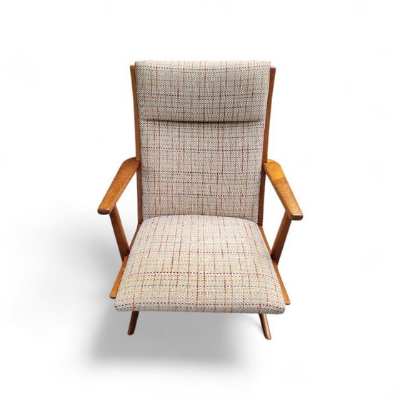 Image 1 of Boomerang schommelstoel model 87 Søren Jensen v. Tønder Møbelwærk ​​Deens midden eeuw