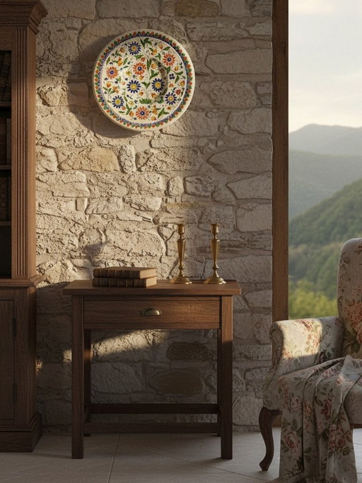 Thun enamel dish signed Schoch-Läderach old Swiss artisanal & rare