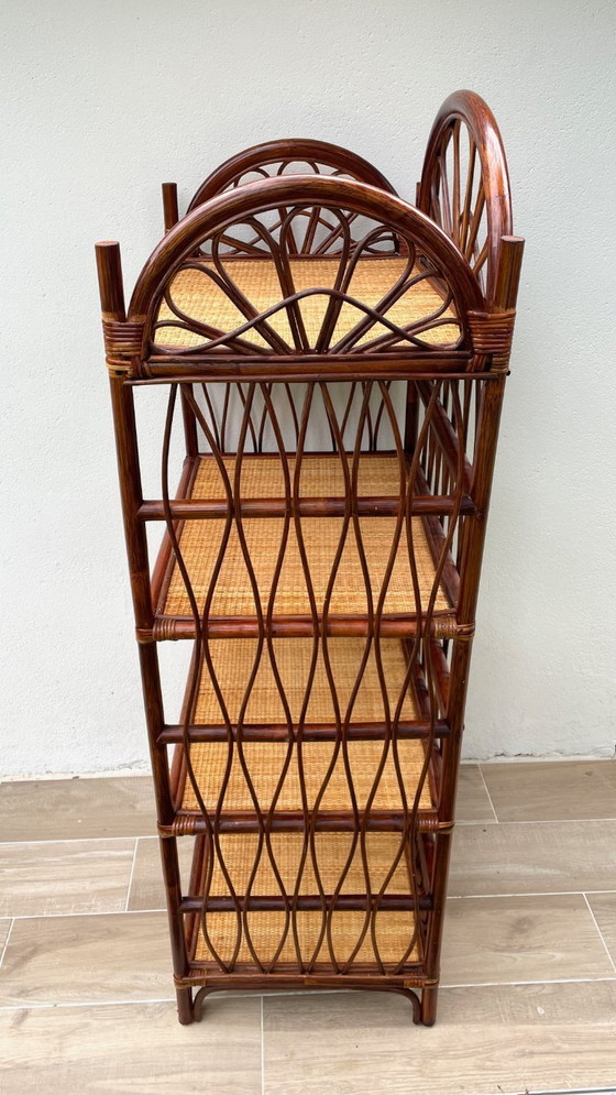Image 1 of Libreria in rattan vintage