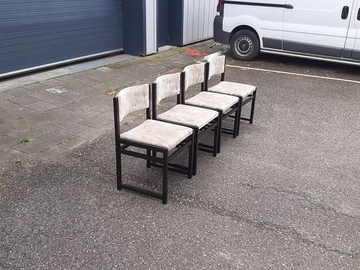 Brutalist Stoelen In Stijl Van De Coene 1970S, Set Van 4