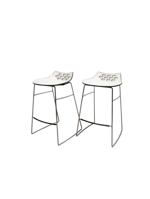 Lot de 2 tabourets de bar italiens JAM par Calligaris