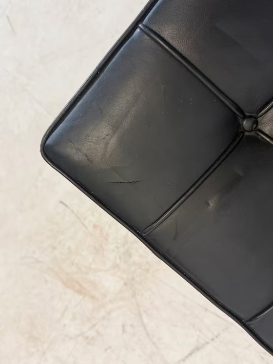 Knoll International Barcelona Stoel Lederen Fauteuil Design – Stoelen / fauteuils, Leather, Metal, Vintage (photo 6 of 18)