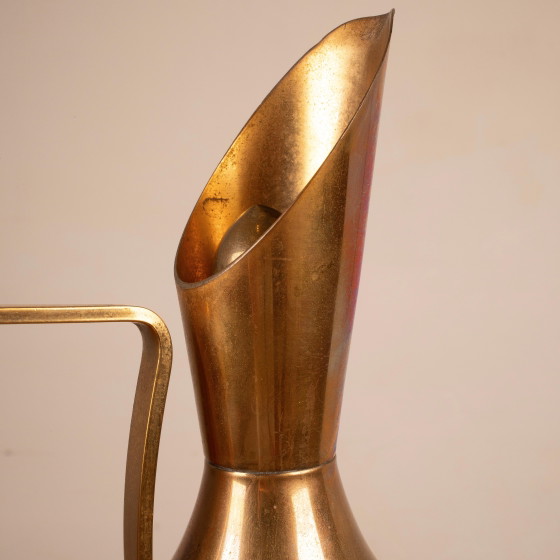 Termo Macabo de pergamino gris y latón Cusano Milanino, Italia 1960 – Carritos de bar, Brass (photo 16 of 18)