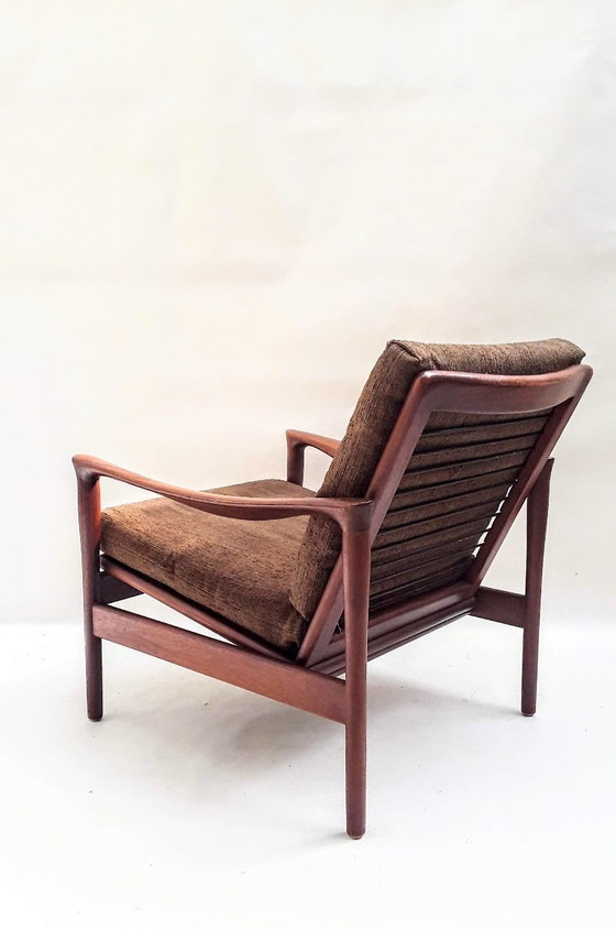 Poltrona Fredrik A. Kayser Mod. 563 Vatne Anni '60 – Vatne Lenestolfabrikk, Poltrone, Textile (photo 4 of 6)