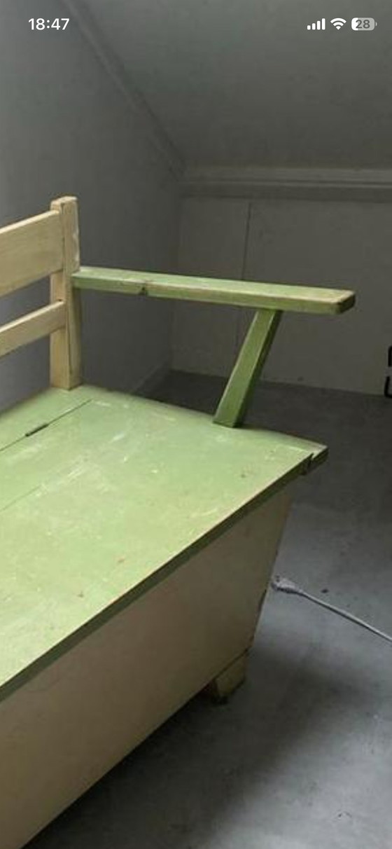 Image 1 of Vintage klepbank landelijke stijl 