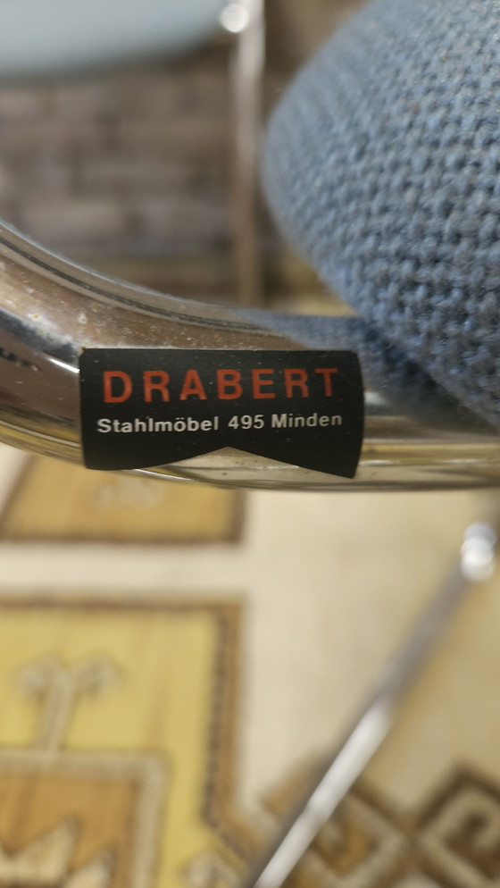 Image 1 of Set di 4 poltrone DRABERT con gambe cromate, 1980