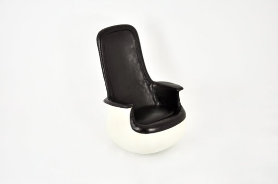 Sessel „Culbuto“ von Marc Held für Knoll International, 1960er Jahre – Leather, Fiberglass (photo 2 of 10)