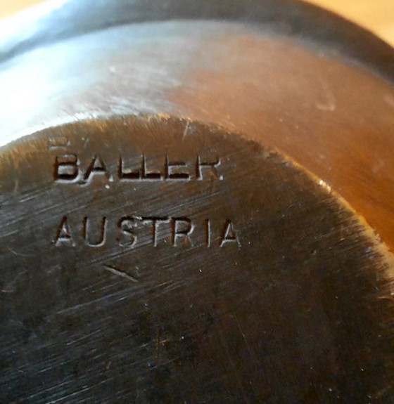 Image 1 of Posacenere d'epoca - Walter Bosse - Herta Baller - Ottone massiccio lucido antico - 1950-1960