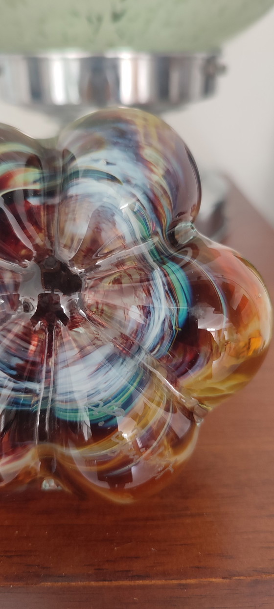 Image 1 of Pompoen van geblazen glas, gesigneerd door Loup Guittet.