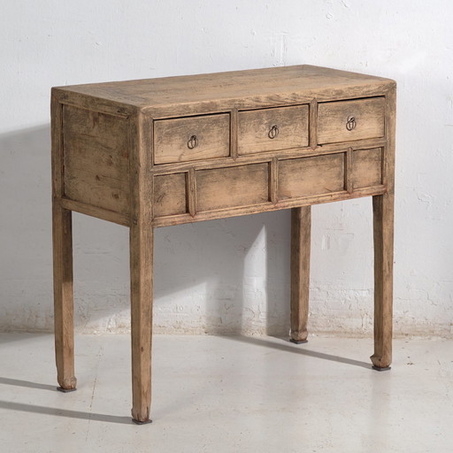 Console ancienne en bois de sapin – Shandong, circa 1930