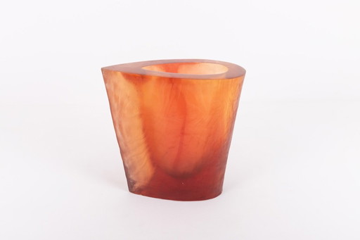 Vase en résine acrylique de Terry Balle, années 1990