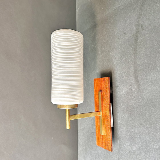 Image 1 of Midcentury teak wall light