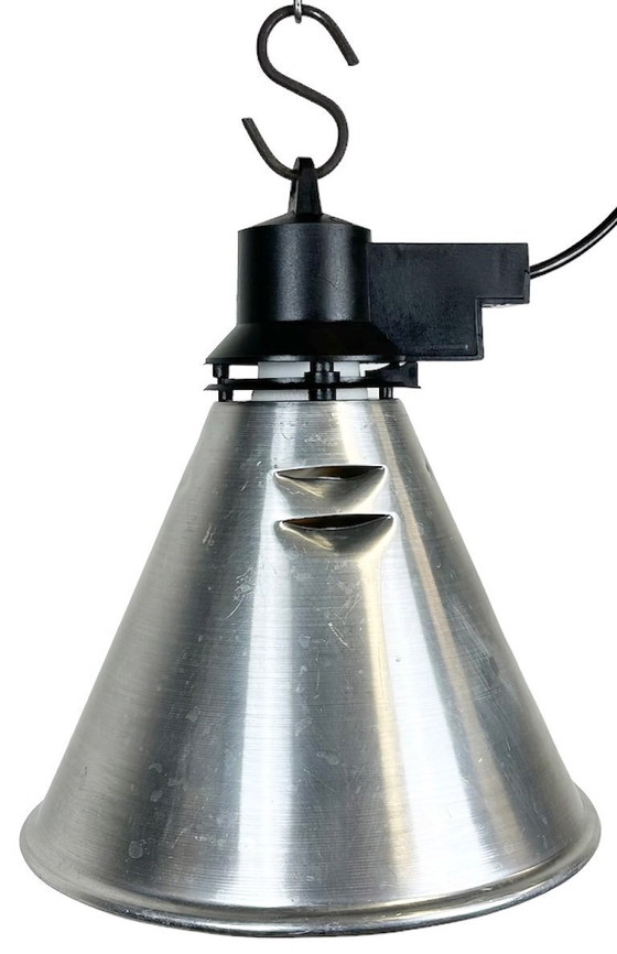 Image 1 of Small Industrial French Aluminium Pendant Lamp, 1960s