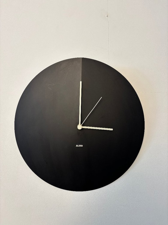 Alessi wall clock, black, Metal, Plastic, Modern (photo 2 of 10)