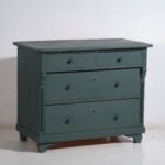Commode ancienne en pin peint – Commode verte rustique européenne – circa 1900 #4 (photo 8 of 40)