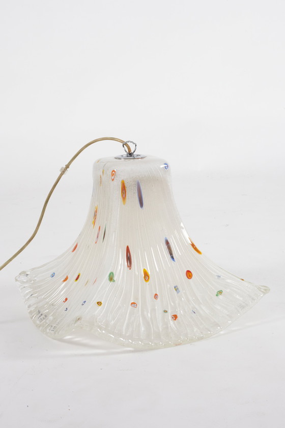 Image 1 of Postmoderne Italiaanse Murano glazen luster 80s