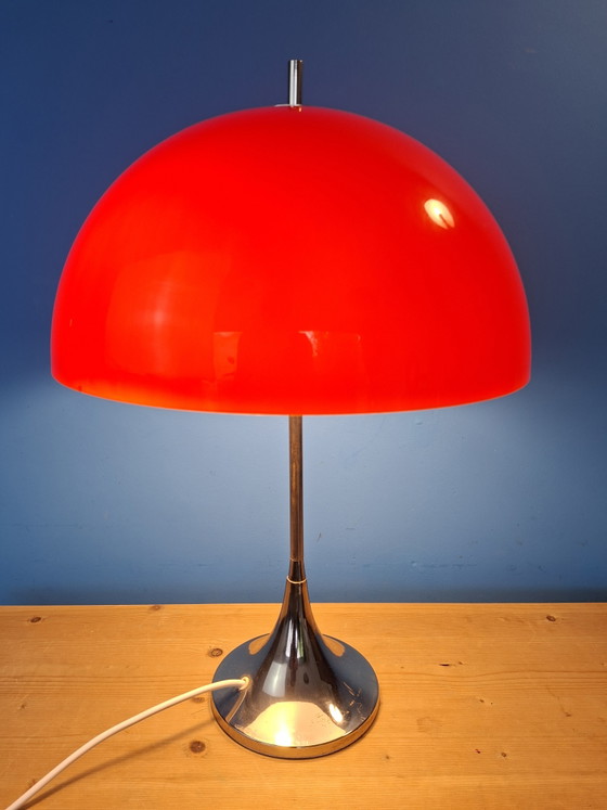 Bellissima lampada da tavolo grande Space Age mushroom di Sölken Leuchten vintage – Lampade da tavolo, Chrome (photo 3 of 24)