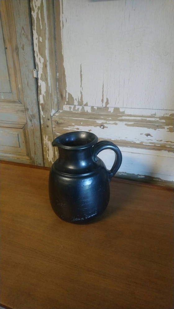 Brocca in ceramica smaltata nera "Jean Marais" – Bicchieri e caraffe, Porcelain, Vintage (photo 9 of 15)