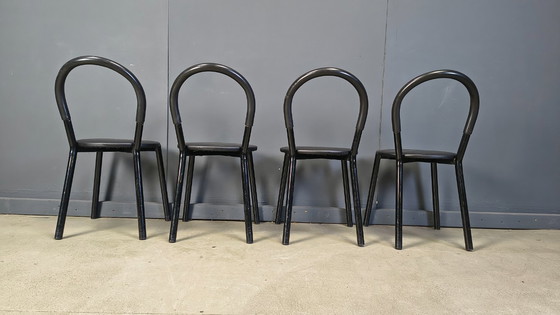 Image 1 of Postmodern italian dining chairs set of 4 - 1980s