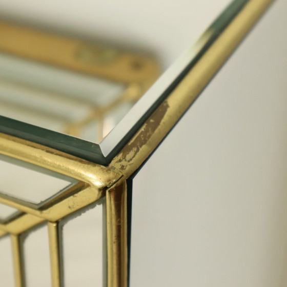 Image 1 of Zeldzame Design Spiegel met Console Zilver Goud Deknudt