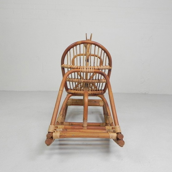 Image 1 of Cheval à bascule en bambou, 1960