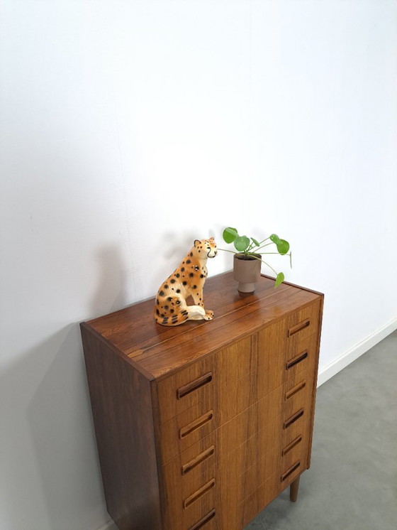 Image 1 of Mid-Century Danish Westergaards, Silkeborg rosewood chest of drawers 6 drawers
