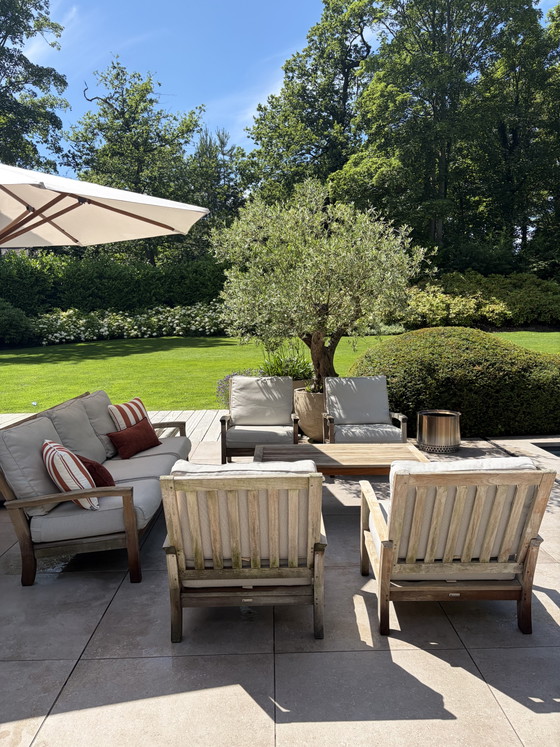 Image 1 of Gloster Kingston Teakhout loungeset inclusief sunbrella kussens