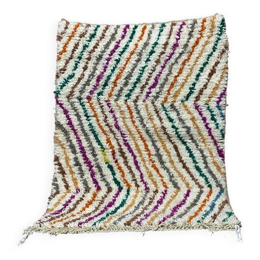 Handmade wool Berber rug 3 x 2 m