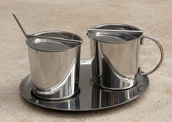 Image 1 of Set zucchero e latte WMF Chromargan Design in acciaio inox