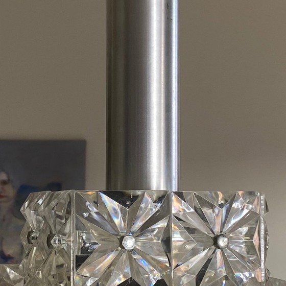 Image 1 of Lampada a sospensione in plexiglass e alluminio a punta di diamante