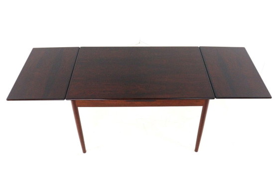 Image 1 of Palissander verlengbare rechthoekige eetkamertafel vintage 