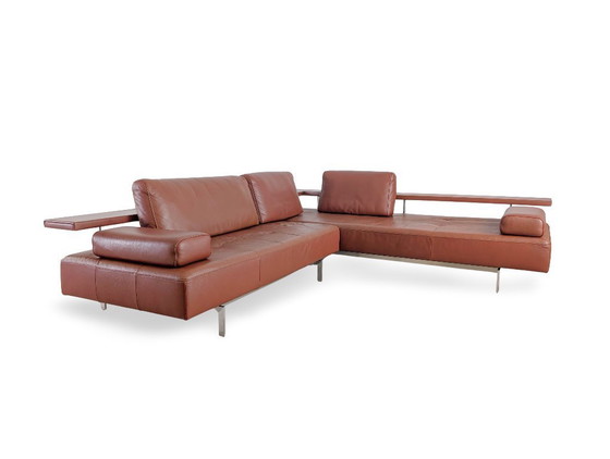 Image 1 of Divano angolare originale Rolf Benz Dono 6100, in pelle di design, marrone
