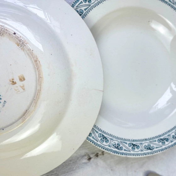 6 Piatti Fondi in Ironstone Blu BOULENGER Modello Champigny – Stoviglie (photo 9 of 10)