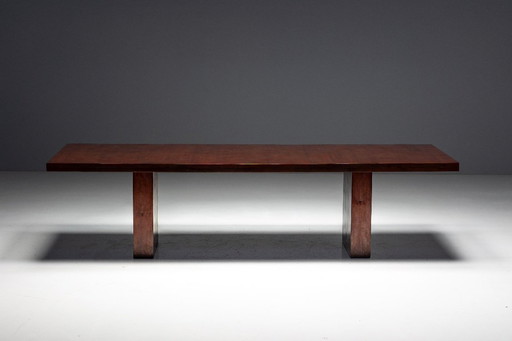 Minimalistischer Bambus-Esstisch im Stil von Axel Vervoordt, Frankreich, 198