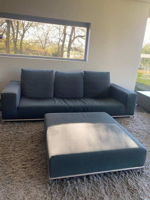 B&B Italia George 3-Sitzer Sofa + Fußstütze von Antonio Citterio