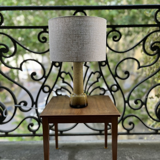 Image 1 of Lampe scandinave vintage, Gert Nyström, Hyllinge, verre soufflé épais, Suède, années 60