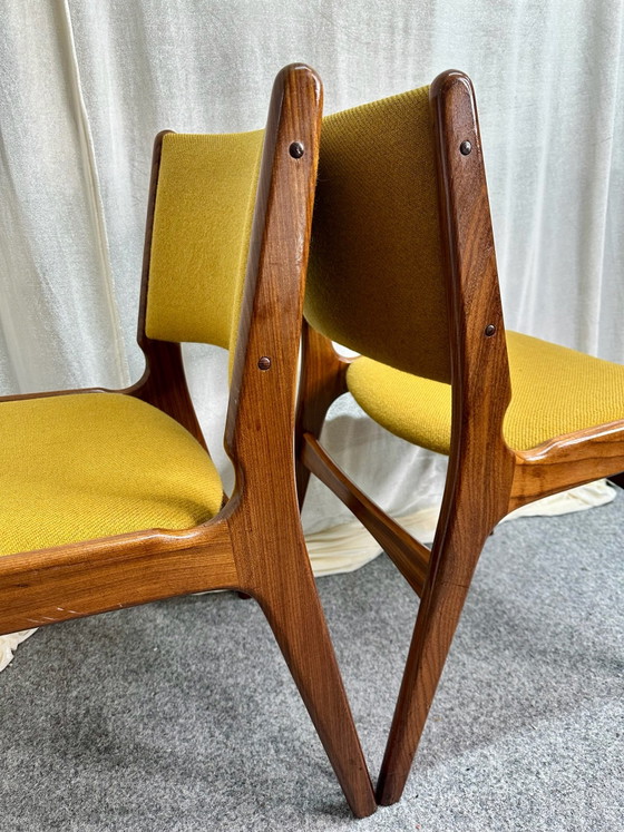 Danish Design Erik Buch Model 89 Teak Mid Century Dining Chairs, Anderstrup Møbelfabrik, Wood, Brown (photo 8 of 14)