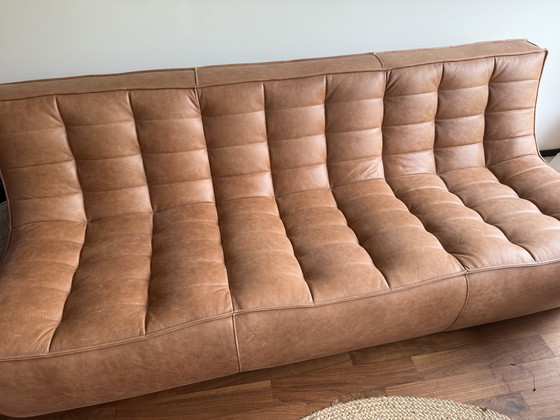 Image 1 of Sillón de cuero étnicoraft de tres plazas