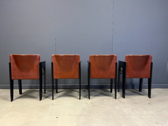 Image 1 of Fauteuils postmodernes d'Arnold Merckx pour Arco - ensemble de 4 - années 1980