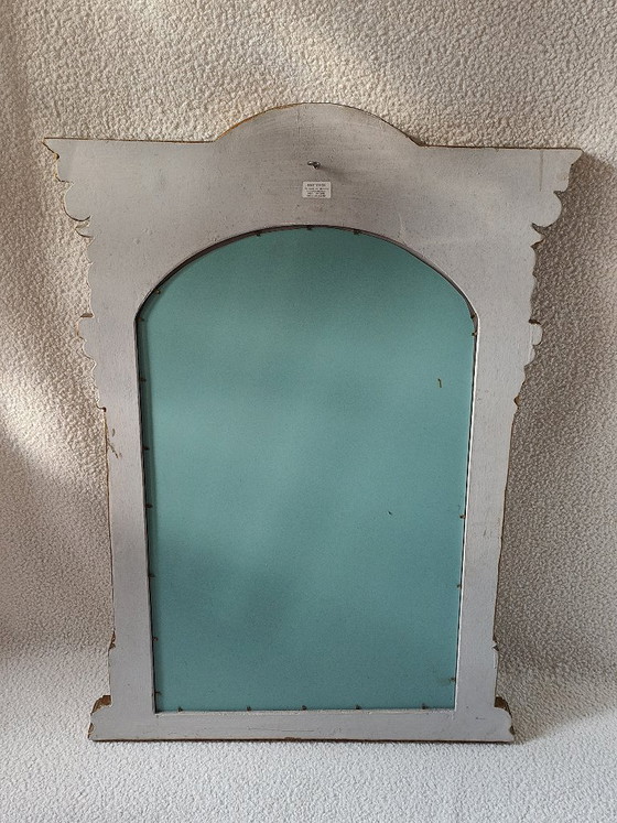 Image 1 of Specchio con frontone dorato